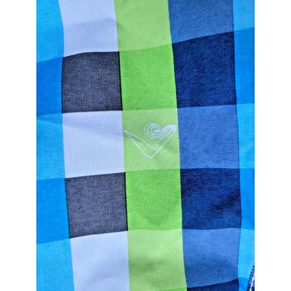 Kanu Surf Men's Swim Trunk - Blue Green Checkered Size M 3 pockets - Picture 4 of 4